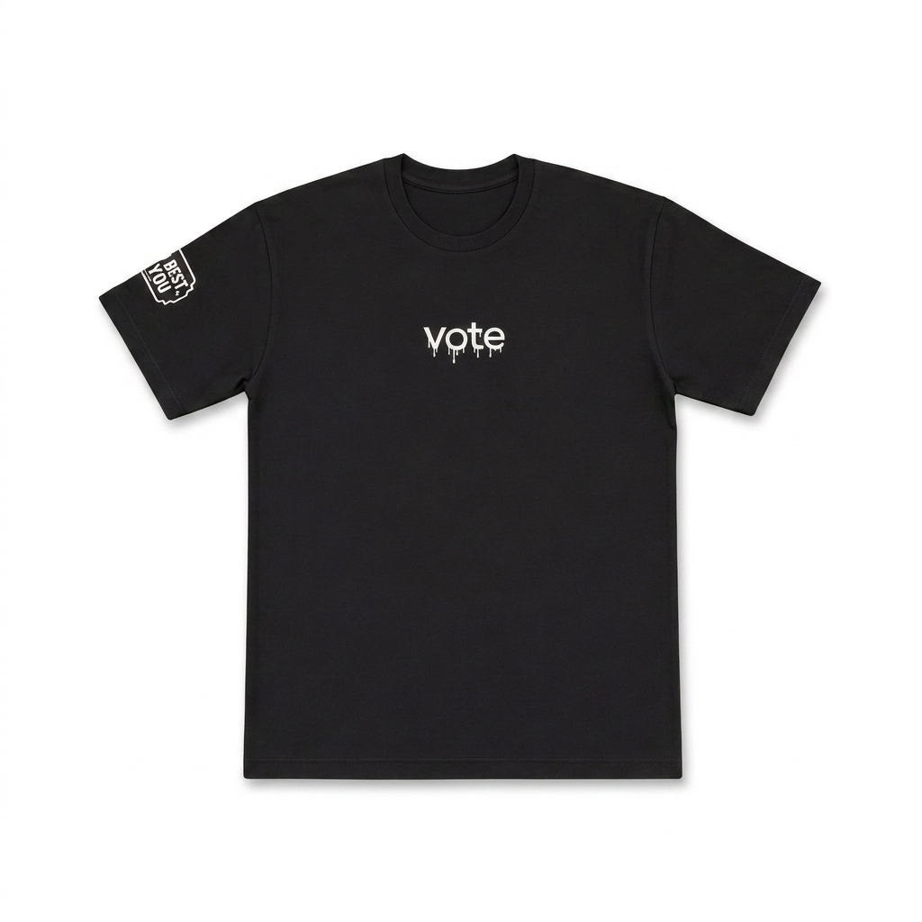 VOTE Oversized Printed T-Shirt 0726