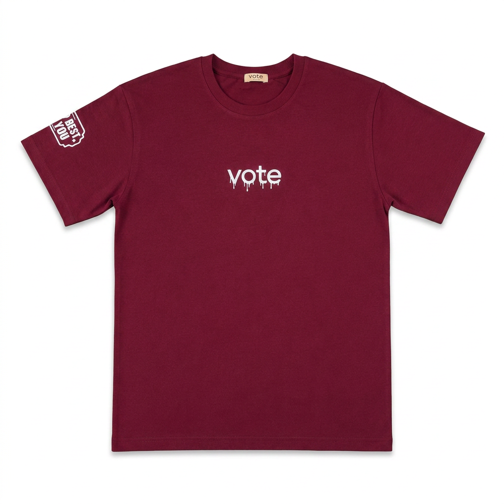 VOTE Oversized Printed T-Shirt 0726