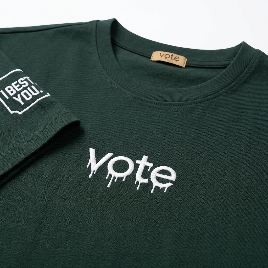 VOTE Oversized Printed T-Shirt 0726