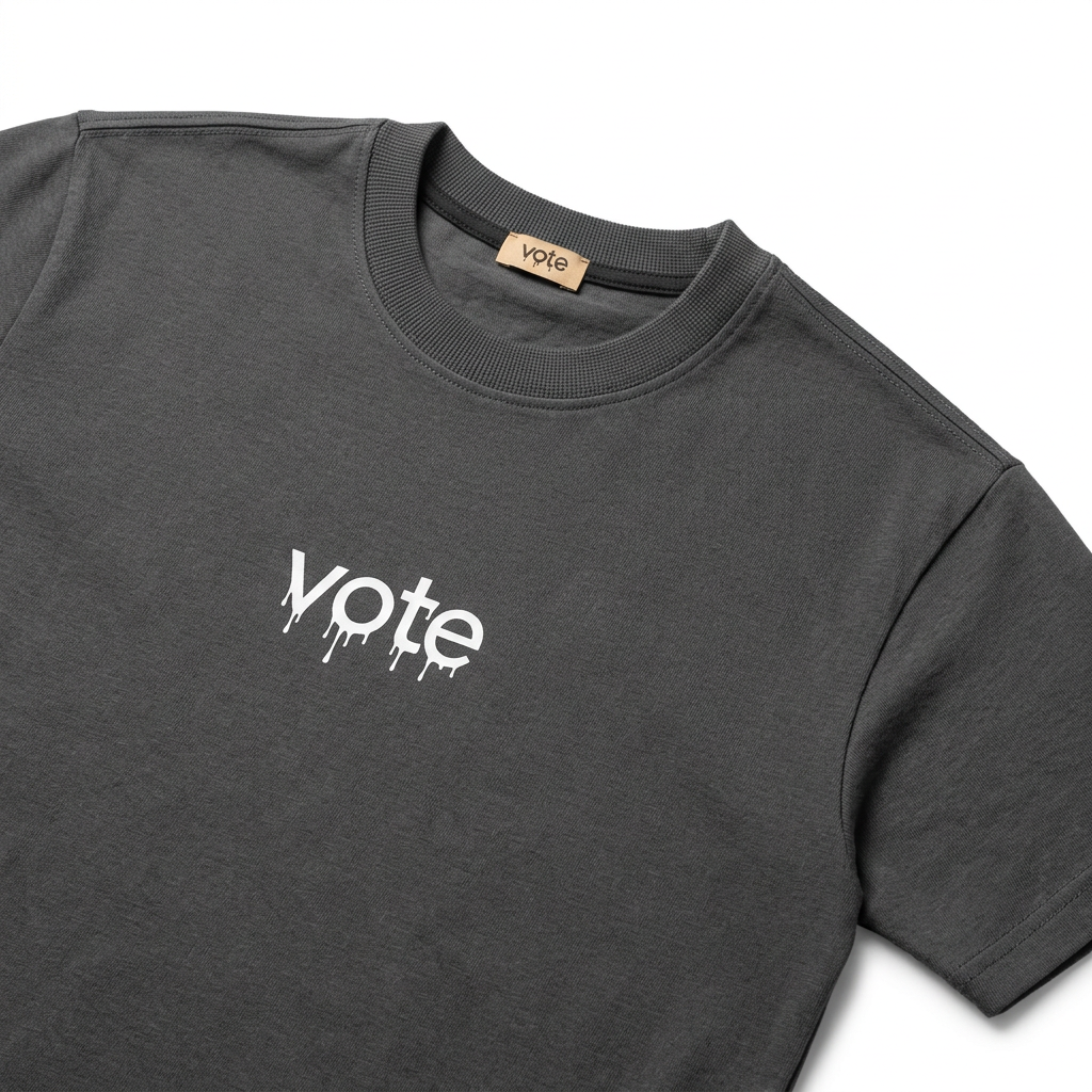 VOTE Oversized Printed T-Shirt 0726