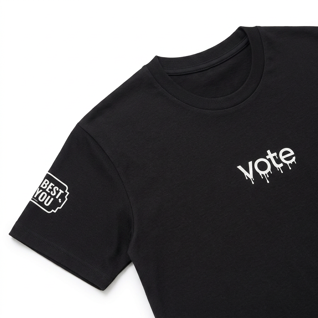 VOTE Oversized Printed T-Shirt 0726