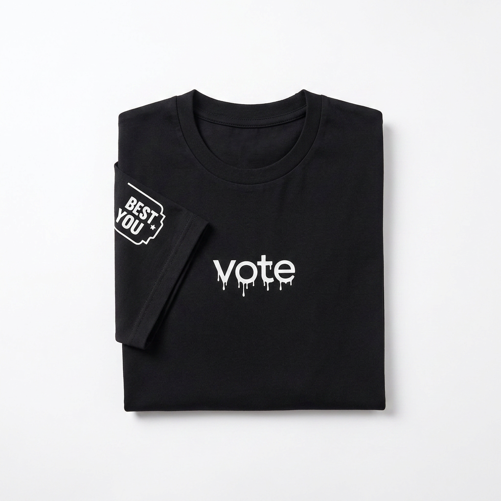 VOTE Oversized Printed T-Shirt 0726
