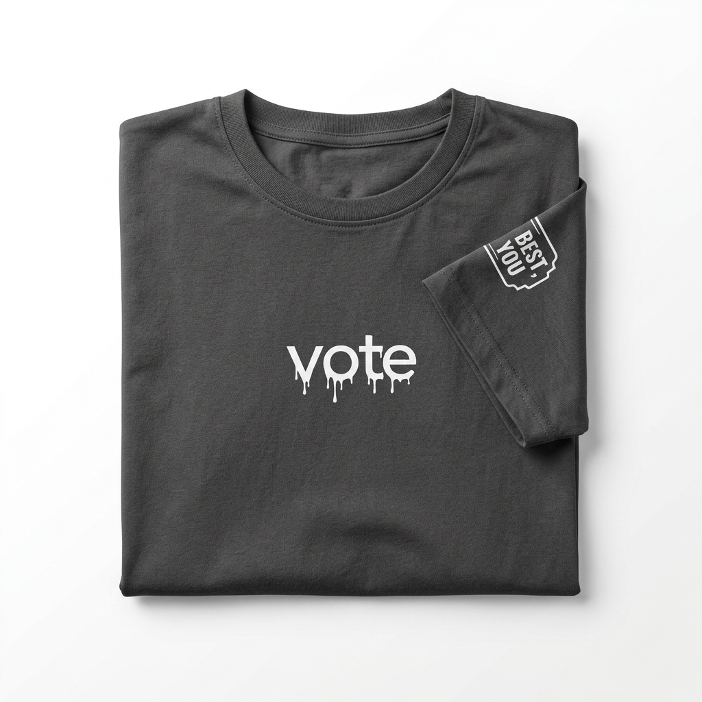 VOTE Oversized Printed T-Shirt 0726