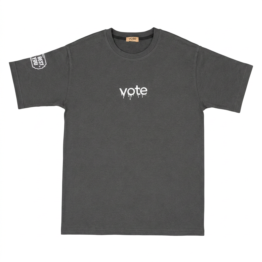 VOTE Oversized Printed T-Shirt 0726