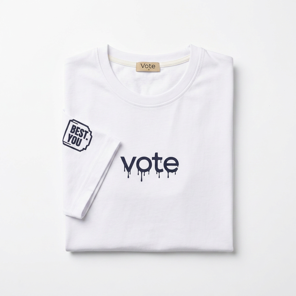 VOTE Oversized Printed T-Shirt 0726