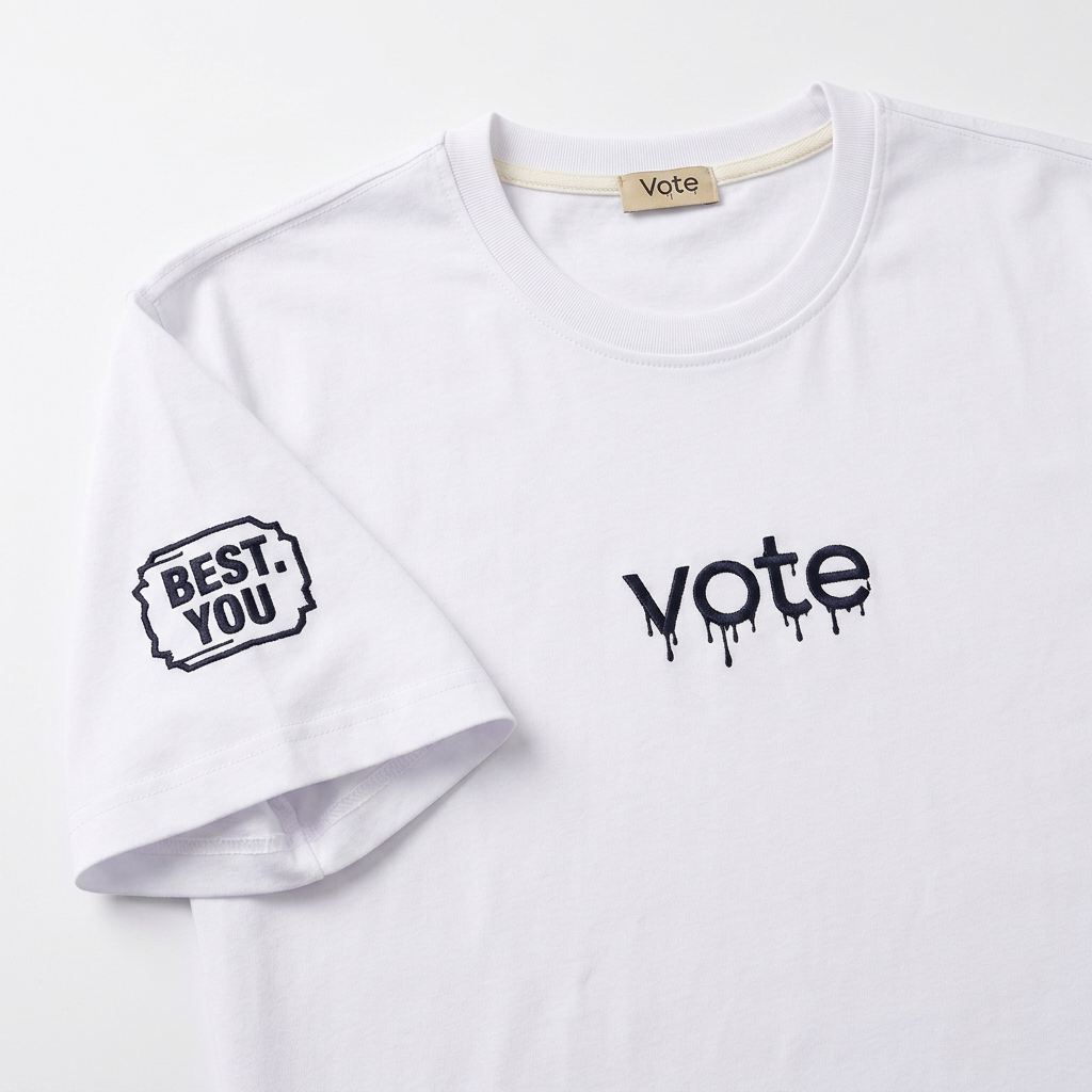 VOTE Oversized Printed T-Shirt 0726