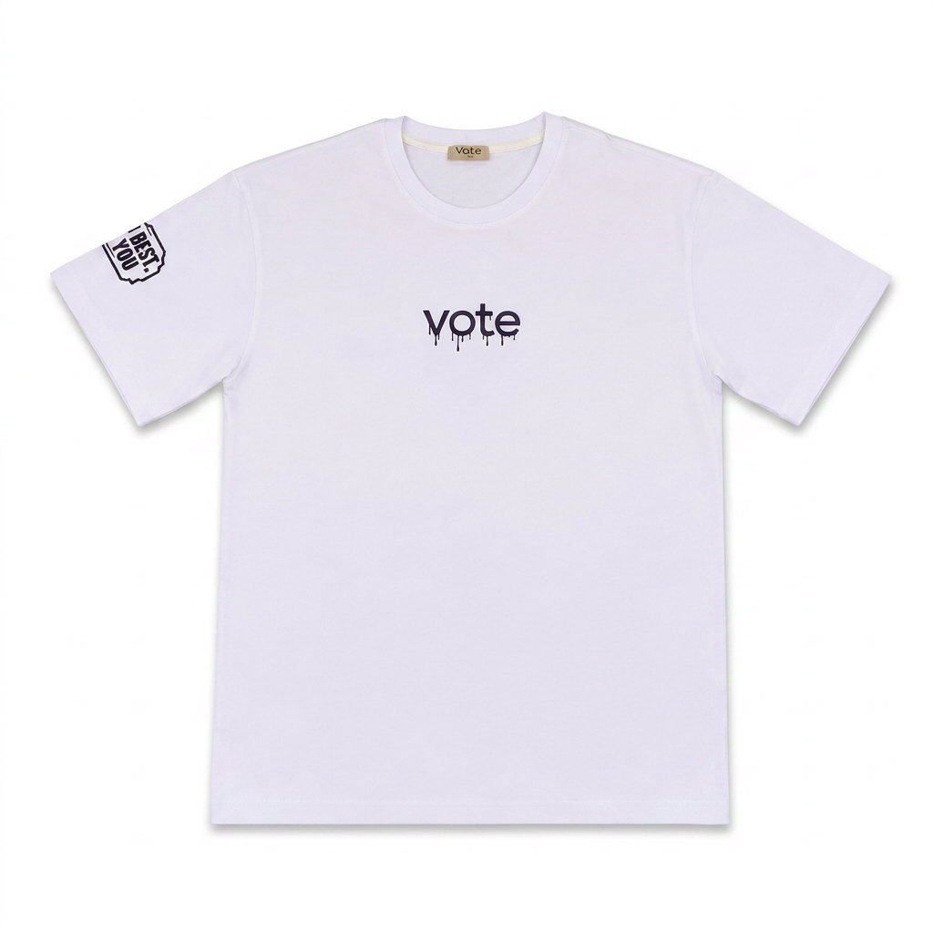 VOTE Oversized Printed T-Shirt 0726